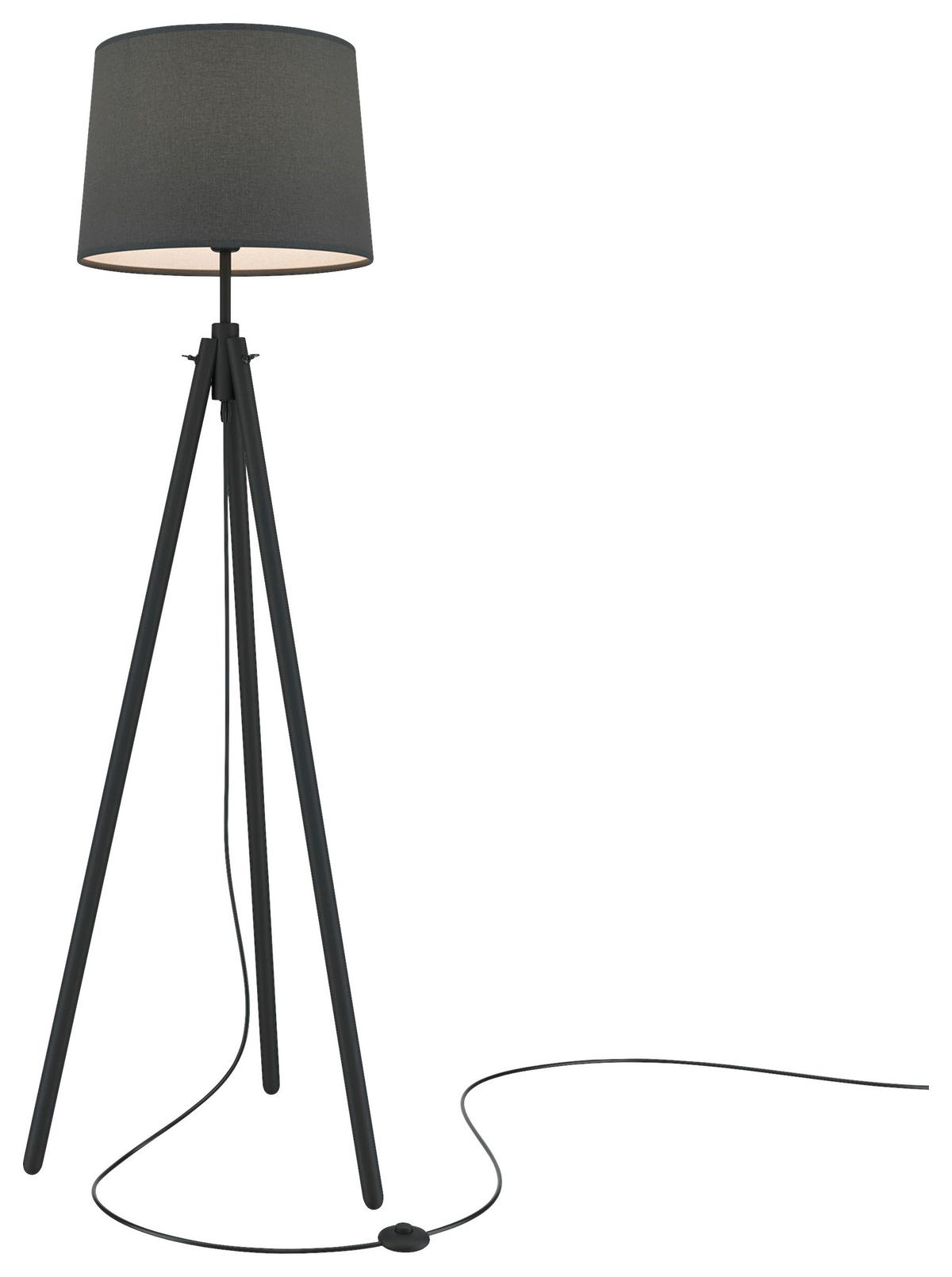 Stehleuchte Calvin - Schwarz, Trend, Holz/Kunststoff (44/164,2/60,7cm) - MAYTONI