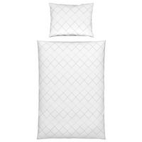 Ágyneműhuzat-garnitúra Kimi - bézs/fehér, Modern, textil (140/200cm) - Luca Bessoni