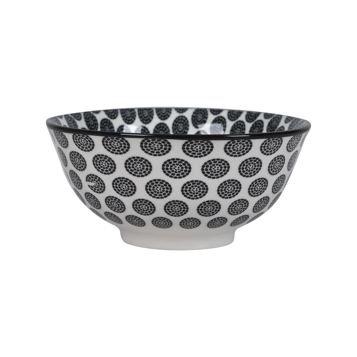 Miska na cerálie SHIVA - bílá/černá, Lifestyle, keramika (15,5/7cm) - Mömax