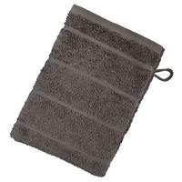 Waschlappen Liliane Dunkelgrau Baumwolle - Dunkelgrau, KONVENTIONELL, Textil (16/21cm) - Ondega