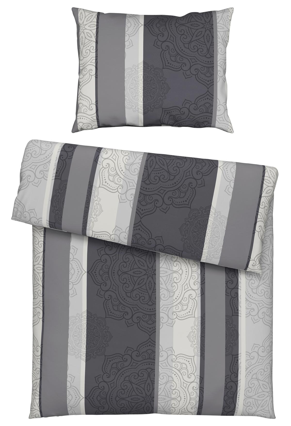 Bettwäsche Josefine - Grau, MODERN, Textil - Luca Bessoni