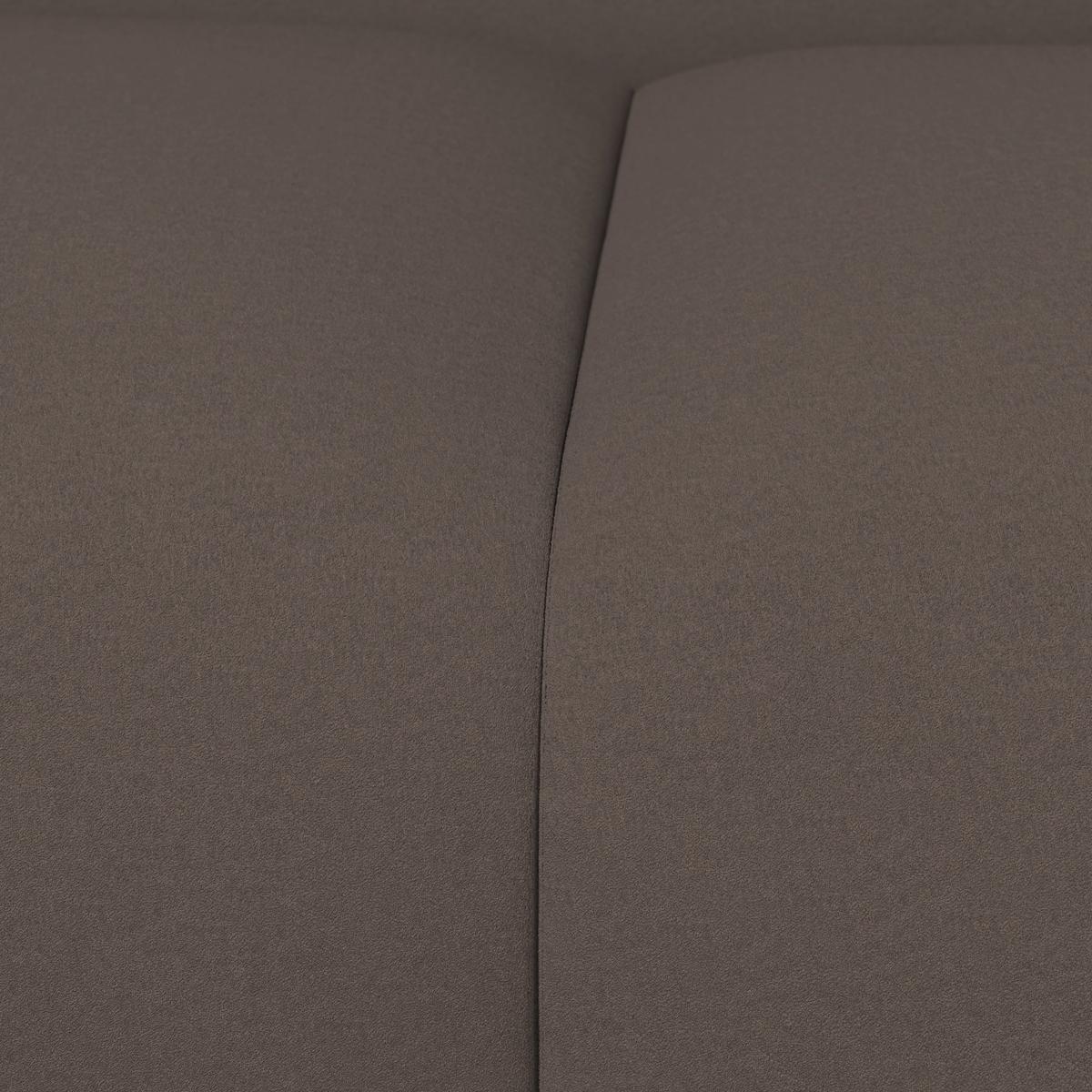 Pohovka HEVI, mokka samet, max. 360 kg - černá/přírodní barvy, Moderní, dřevo/textil (197/73/86cm) - Bessagi Home