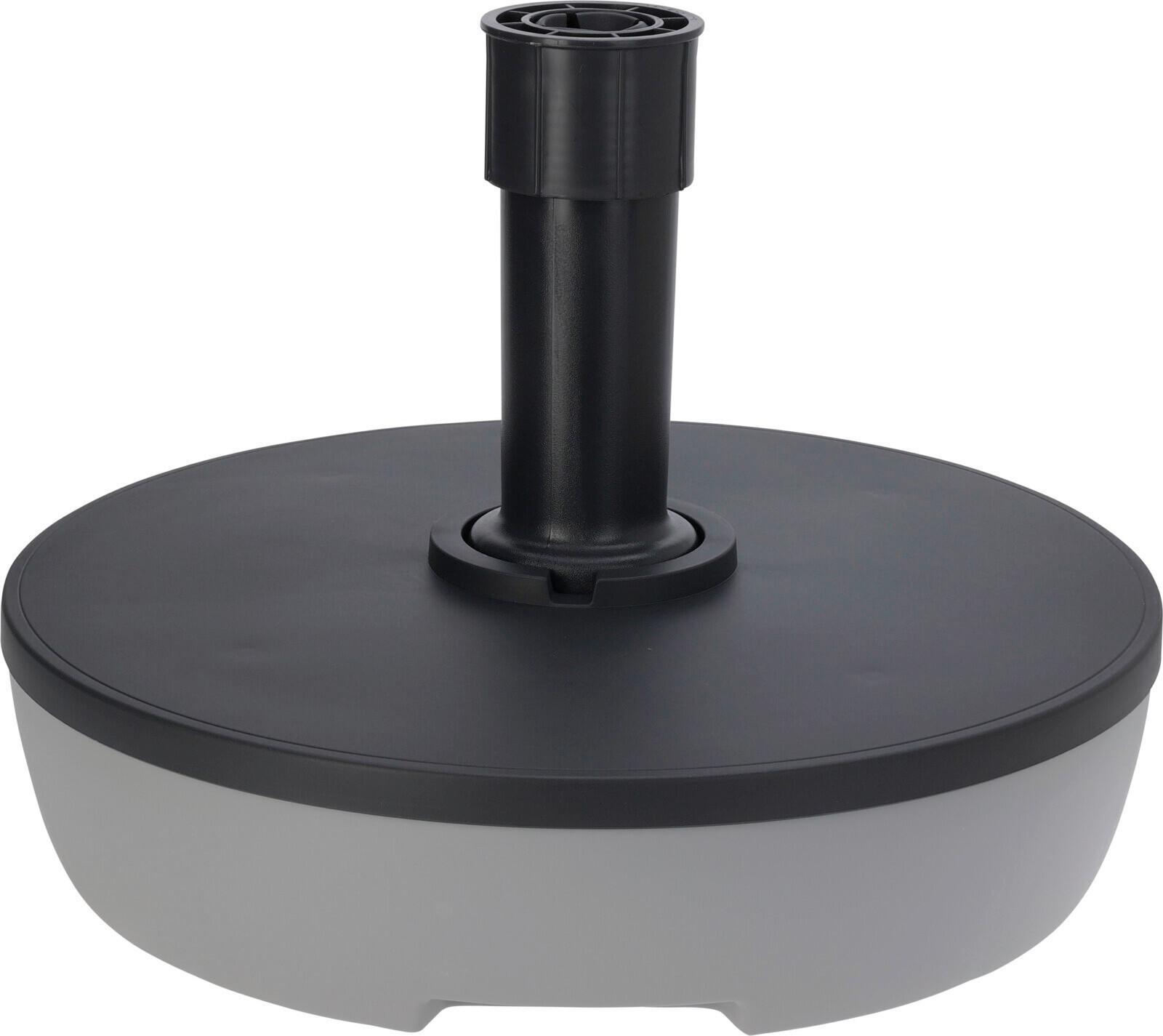 Schirmständer Kunststoff Für Dm 49,5 Cm Grau - Dunkelgrau/Hellgrau, Basics, Kunststoff (49,5/14,5cm)