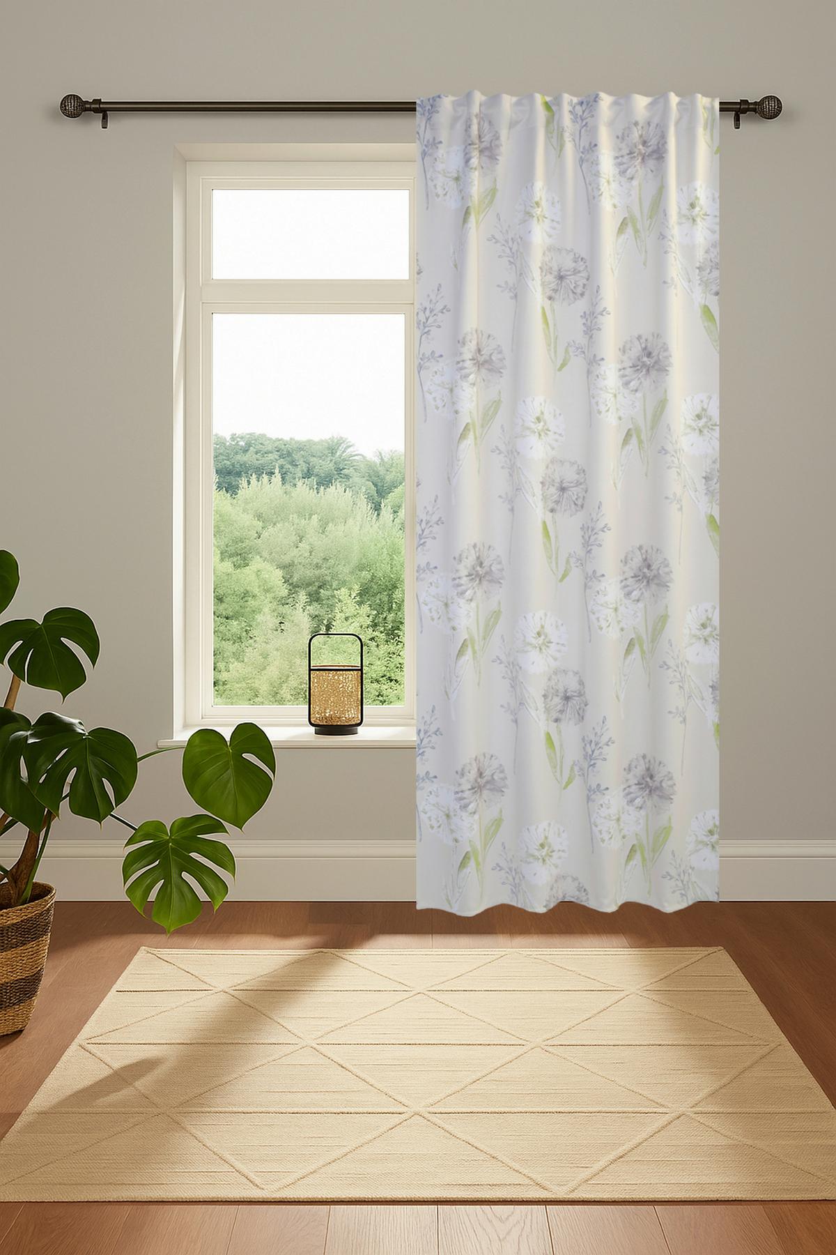 FERTIGVORHANG PEPPE - Blau/Grün, MODERN, Textil (135/245cm) - Luca Bessoni