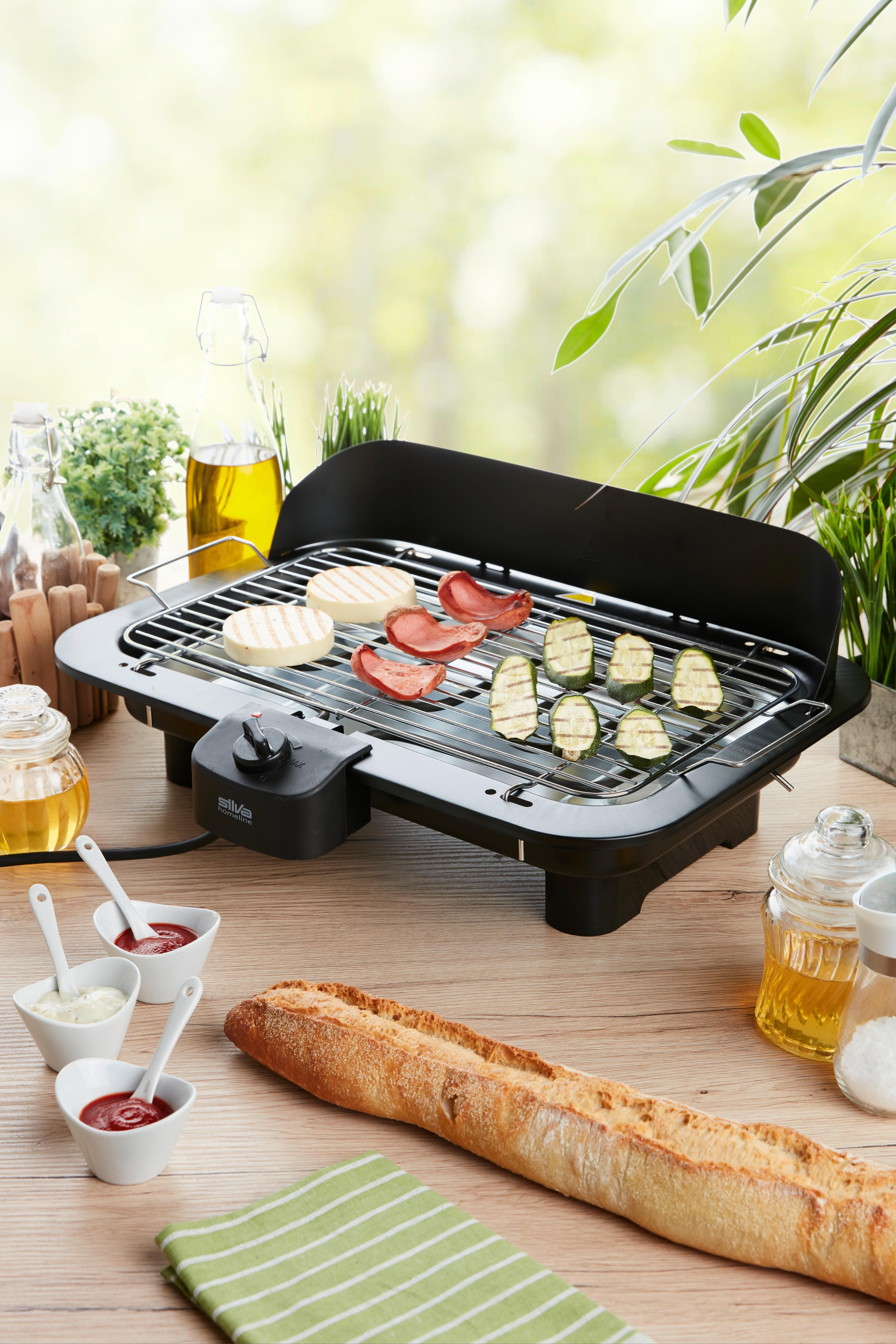 Tischgrill Bq153t - Schwarz, KONVENTIONELL, Kunststoff/Metall (44.5/11/31.5cm) - Silva Schneider