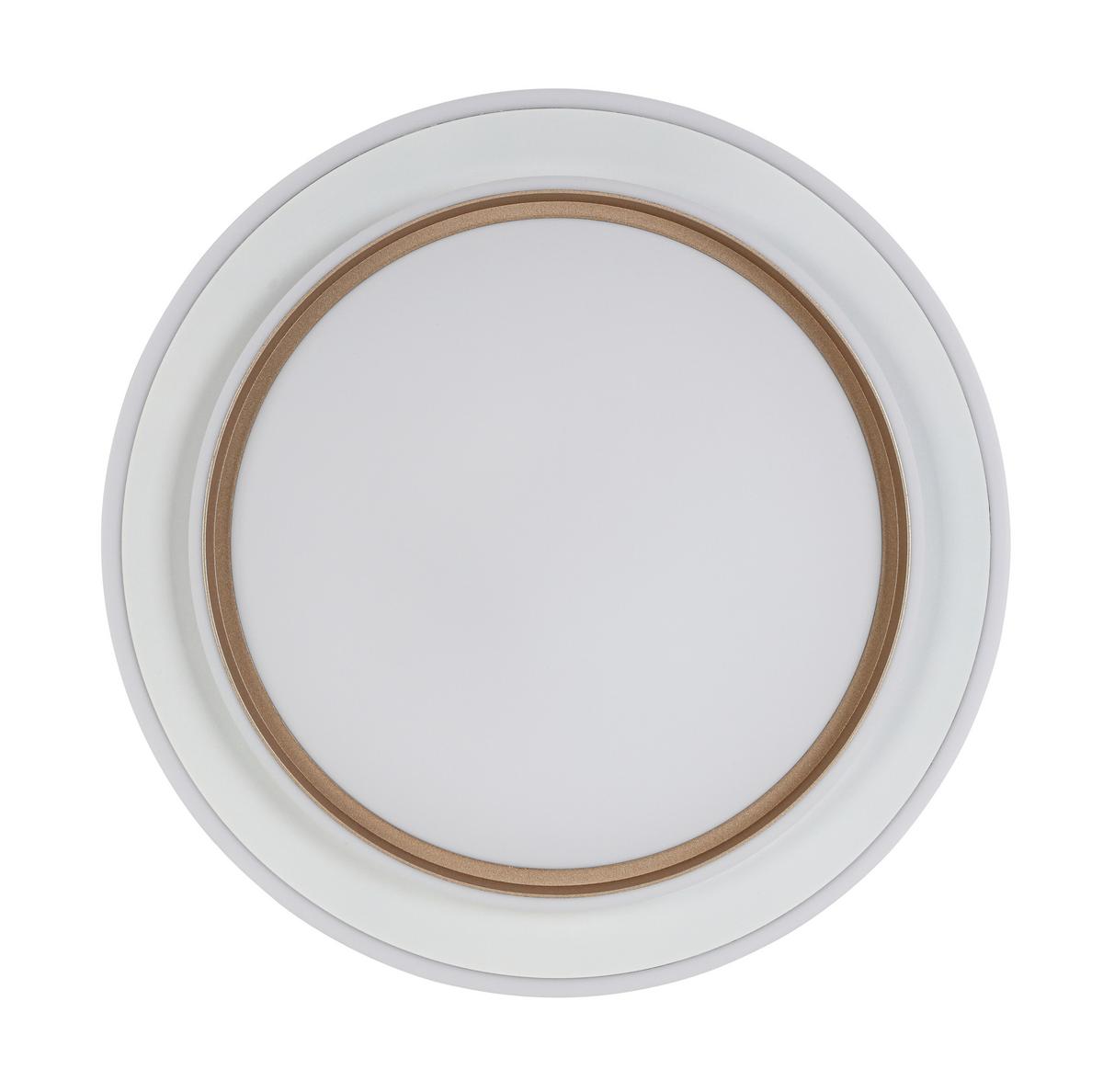 LED-Deckenleuchte Clara - Champagner/Weiß, Basics, Kunststoff/Metall (46/5,5cm) - Luca Bessoni