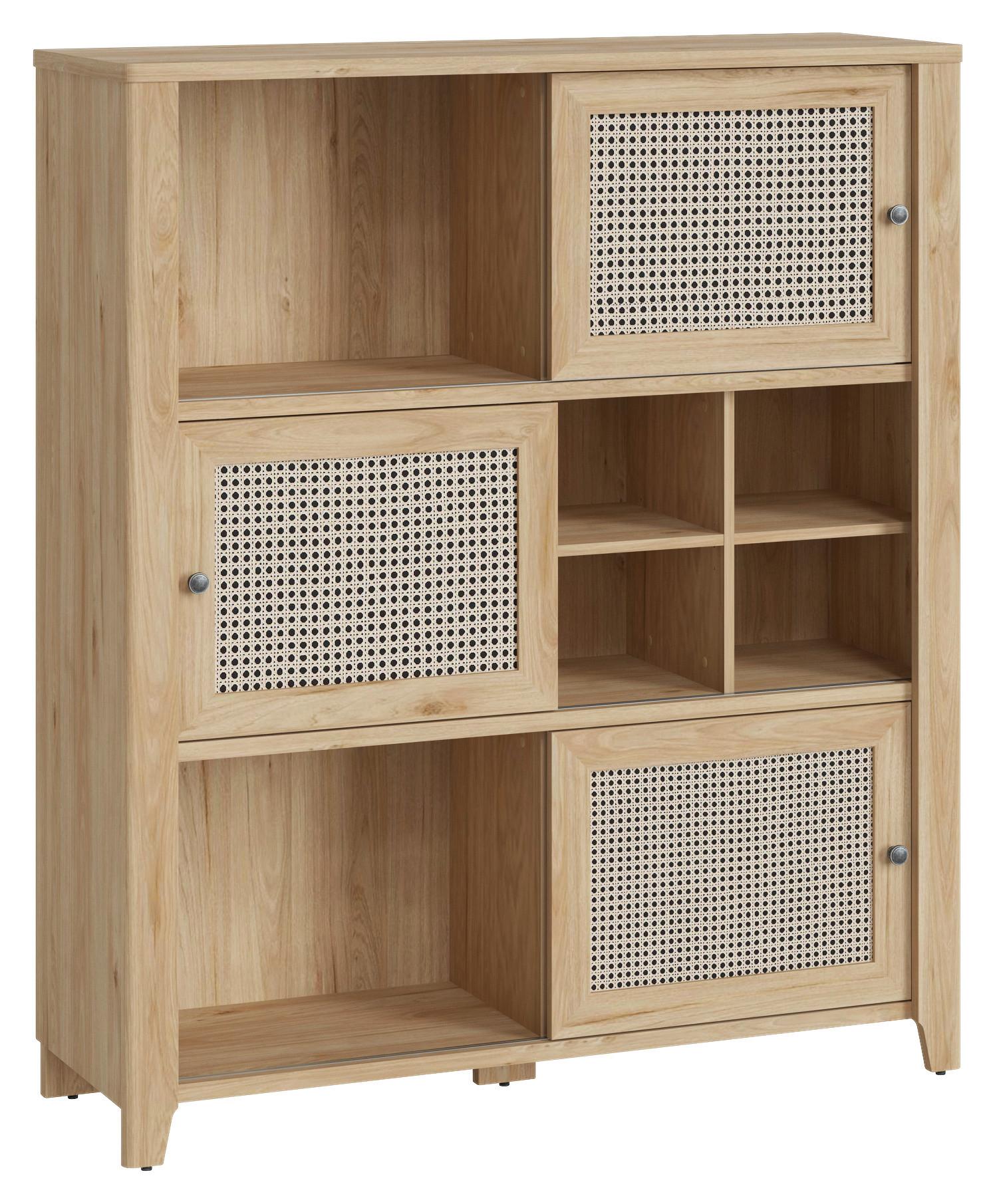 Komód Cestino - Modern, faalapú anyag (129/150/42cm)
