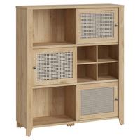 Komód Cestino - Modern, faalapú anyag (129/150/42cm)