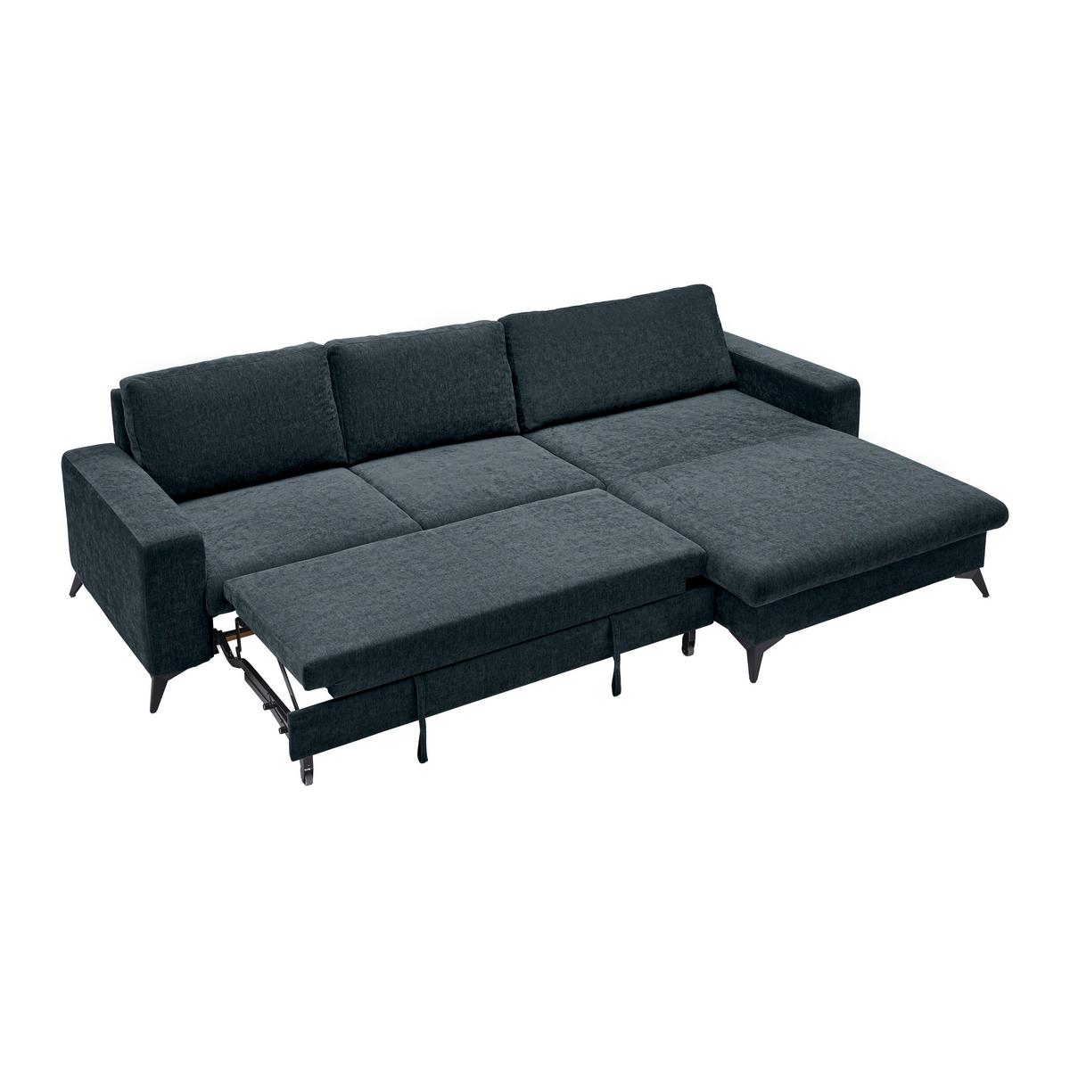 Rohová sedačka SUNNY, oboustranná, petrolejová - petrolej, Moderní, textil (290/87/178cm) - Mömax
