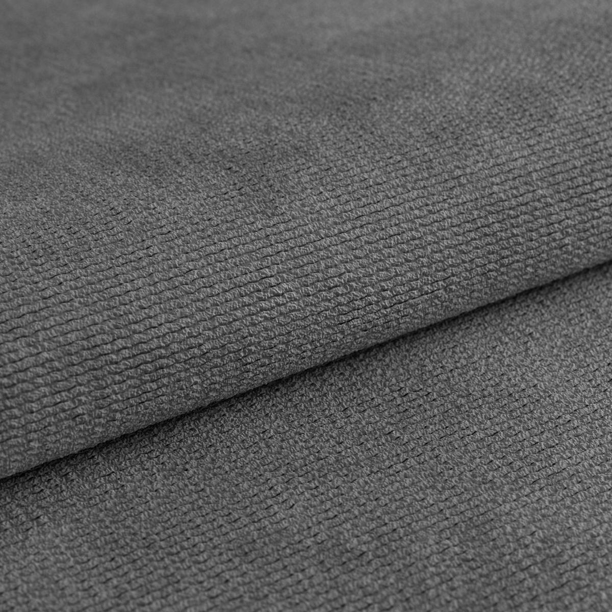 Ecksofa Volf rechts new dunkelgrau, S: 261x203 cm - Dunkelgrau/Schwarz, Trend, Kunststoff/Textil (261/203cm)