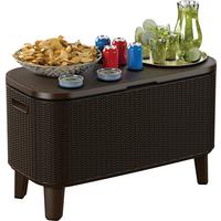 ZÁHRADNÝ BAROVÝ STÔL BEVY COOL BAR - hnedá, Modern, plast (83.5/40.5/52-75cm)