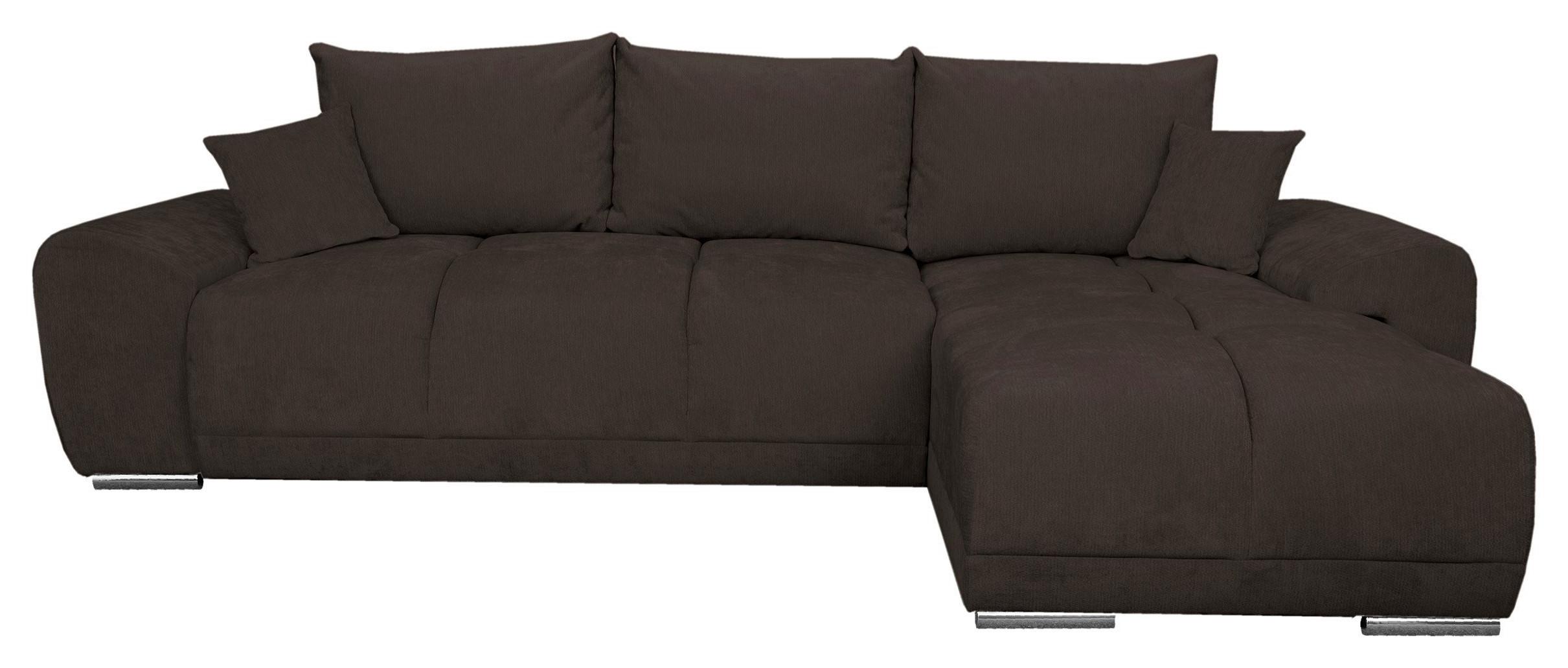 ECKSCHLAFSOFA Ramon, Braun S: 296x182 cm