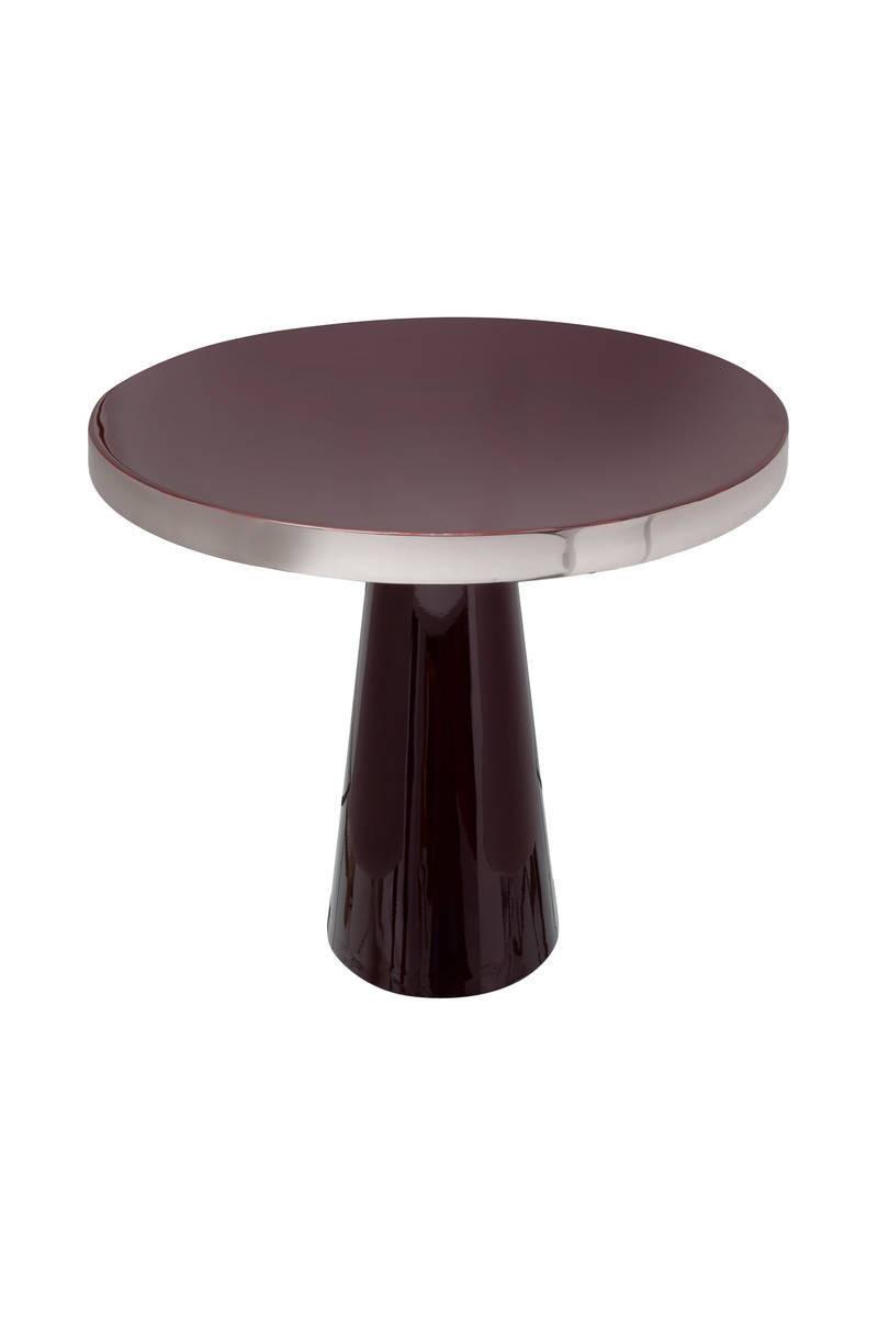 Beistelltisch Art Deco Silberfarben/Beere - Beere/Silberfarben, Trend, Metall (51/51/47cm) - Kayoom