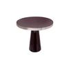 Beistelltisch Art Deco Silberfarben/Beere - Beere/Silberfarben, Trend, Metall (51/51/47cm) - Kayoom