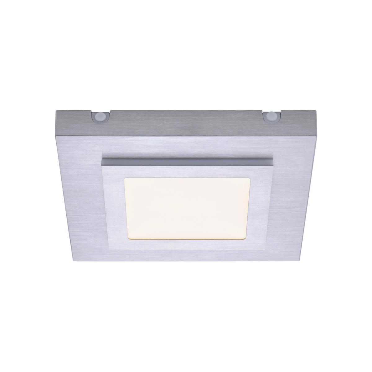 LED-Deckenleuchte, 3000k 6723-95 - Alufarben, Basics, Kunststoff/Metall (30/30/4,5cm)