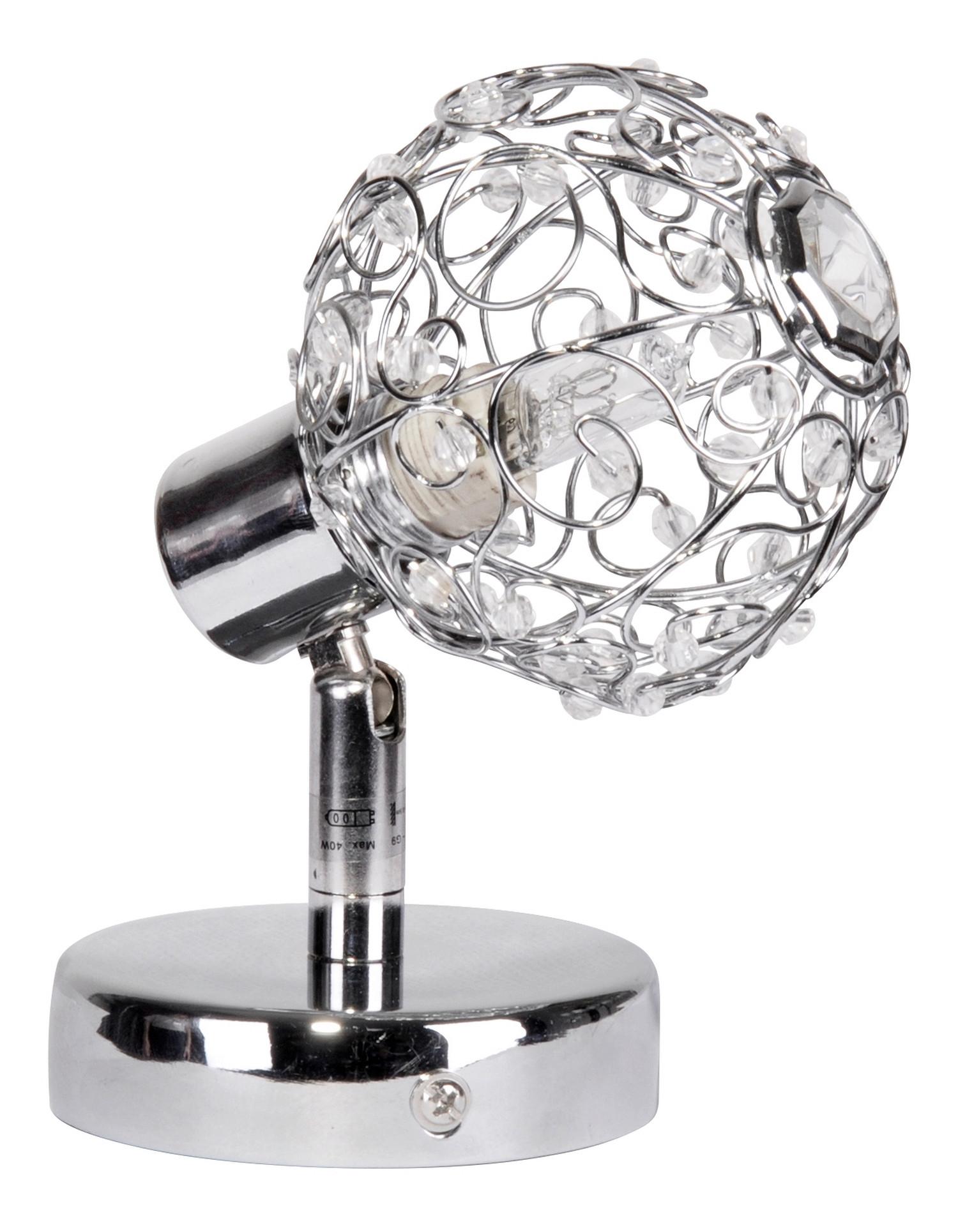 Strahler 91-13637 Collar - Chromfarben/Transparent, Design, Glas/Metall (14/8.5/14cm)