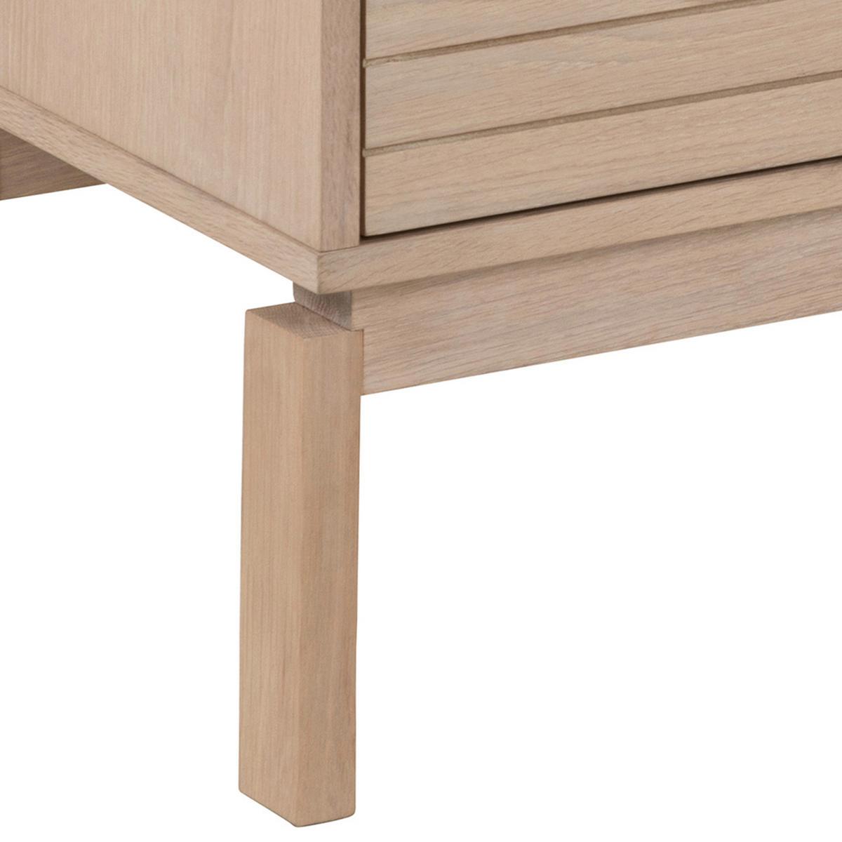 Nízka komoda LINLEY dyha - biela/farba duba, Design, drevo/kompozitné drevo (160/50/40cm) - Livetastic