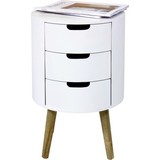 Kommode Fjord inkl. 3 Schubladen - Naturfarben/Weiß, MODERN, Holzwerkstoff (36/53cm)