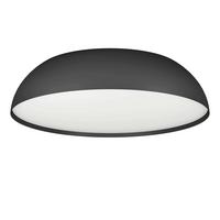 Deckenleuchte Tollos Ø 55 cm mit Smartphone-Steuerung rund - Schwarz/Weiß, Design, Kunststoff/Metall (55/13cm) - Connect Z
