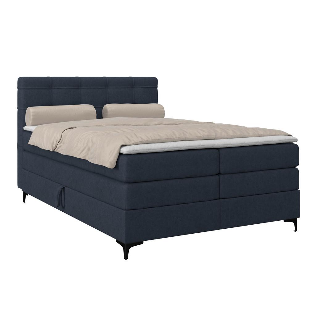 Boxspringbett MITTO Dunkelblau 140x200 cm