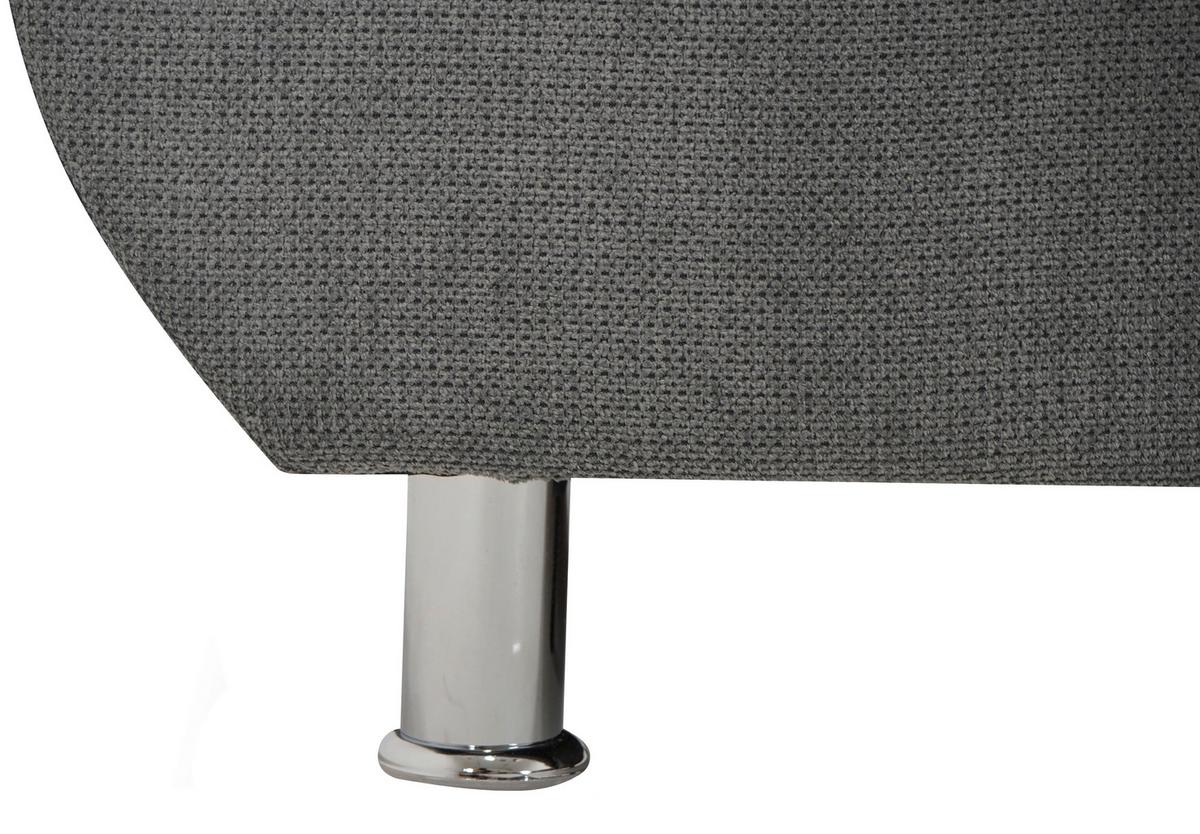 Rohová sedačka ERICE, pravá tmavě šedá - šedá/tmavě šedá, Design, textil/plast (312/198cm)