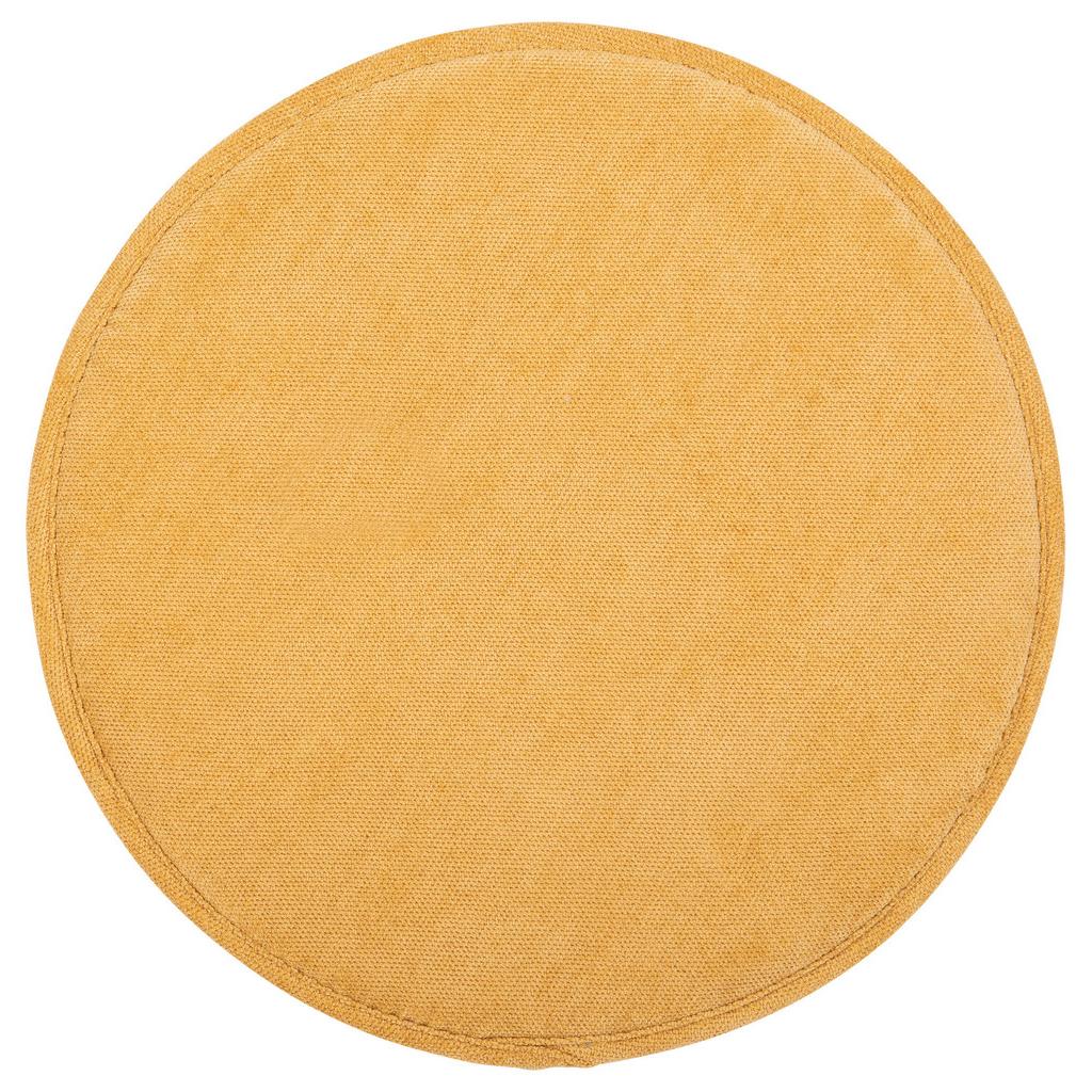 Sitzkissen Campino Honig ⌀ 38 cm Polyester