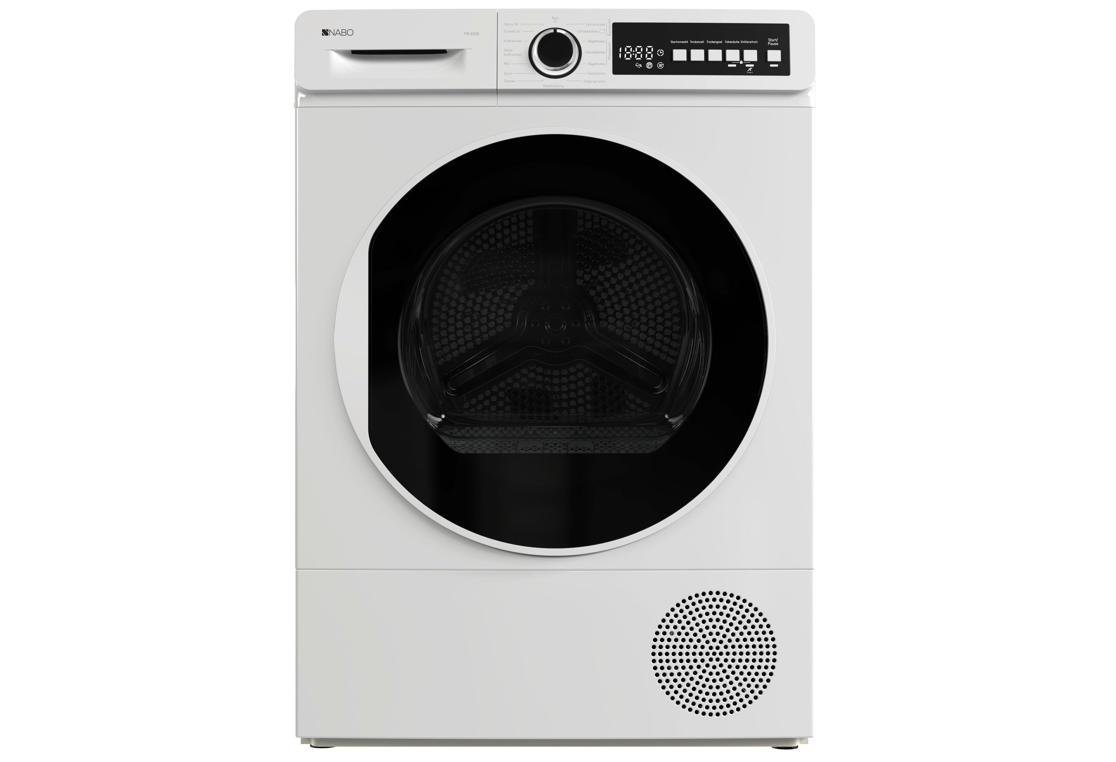 Wärmepumpentrockner Nabo Tw 8200 - Weiß, Basics, Metall (59,6/84,5/56,3cm) - Nabo