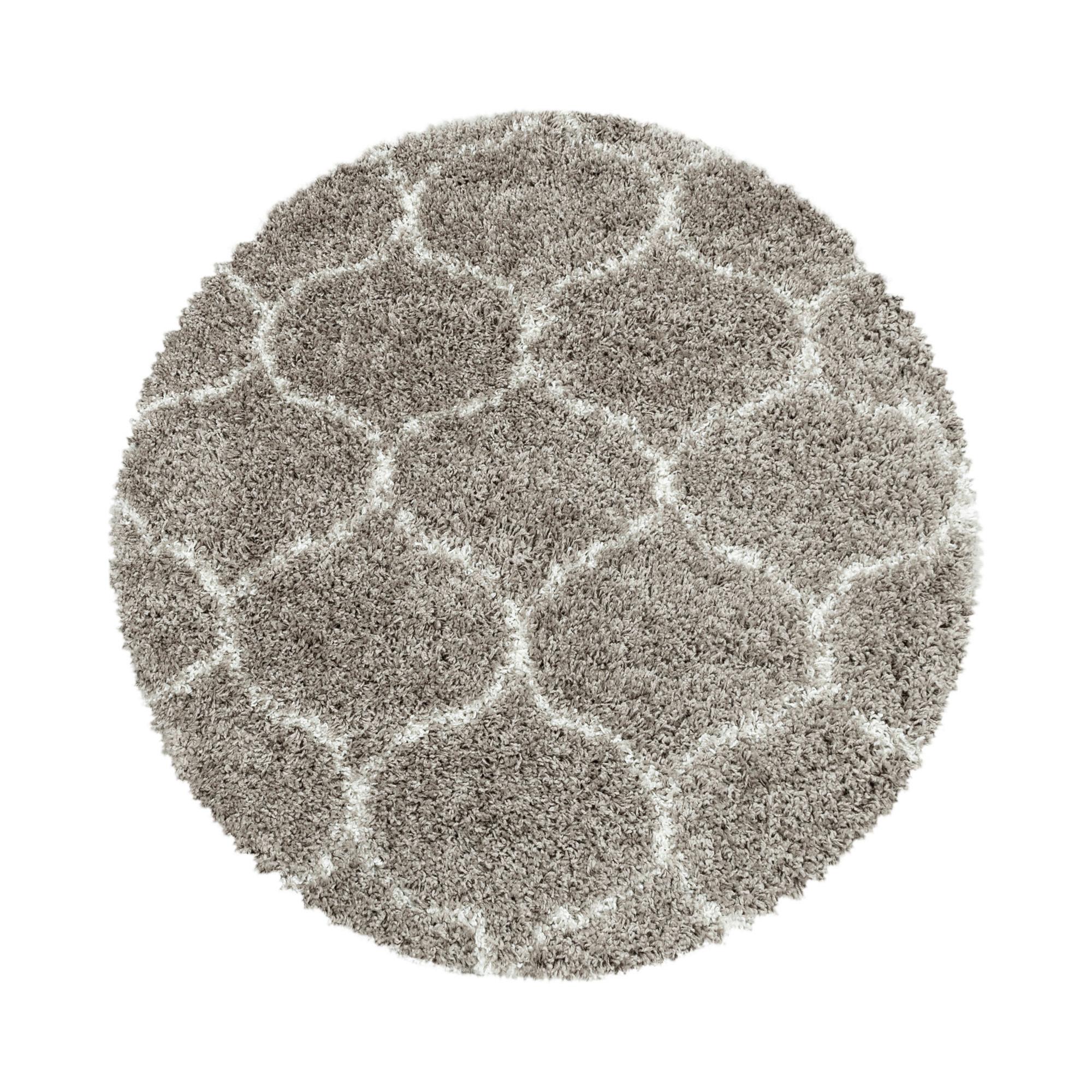 Webteppich Salsa Beige Rund