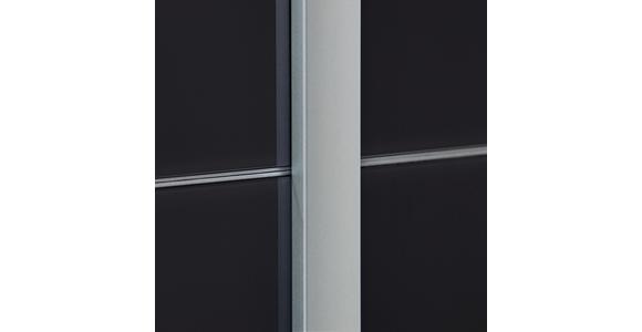 Schwebetürenschrank 361cm Bensheim, Weiß/basalt - Dunkelgrau/Weiß, MODERN, Glas/Holzwerkstoff (361/230/62cm) - James Wood