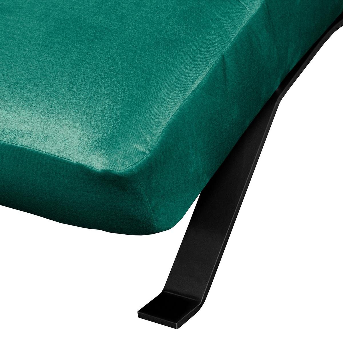 Relaxliege Swing Black Grün B: 65 cm - Schwarz/Grün, Design, Textil (65/65-95/171cm) - Livetastic