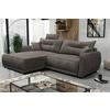 Ecksofa Fresh Dunkelgrau 195x264 cm - Dunkelgrau/Beige, Design, Textil (195/264cm) - MID.YOU
