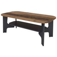 Couchtisch Jonny Graphitfarben/alteiche Dekor - Alteiche/Graphitfarben, KONVENTIONELL, Holzwerkstoff (110/55/42,5cm) - MID.YOU