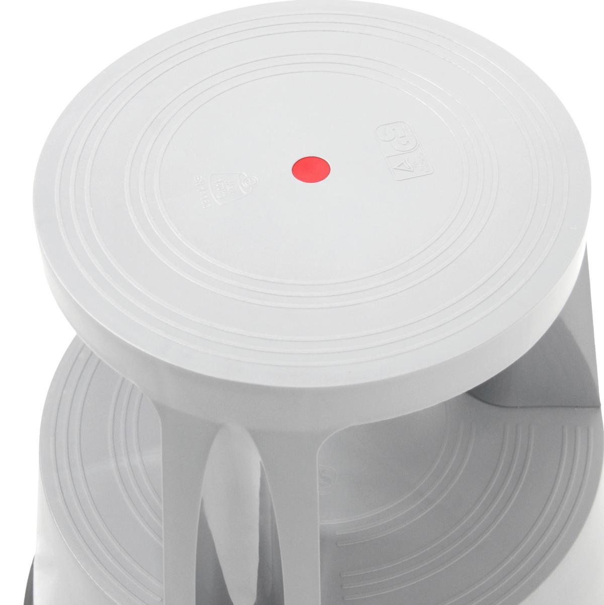 Tritthocker Tio-M I Hellgrau - Hellgrau, MODERN, Kunststoff (48/43/48cm) - MID.YOU