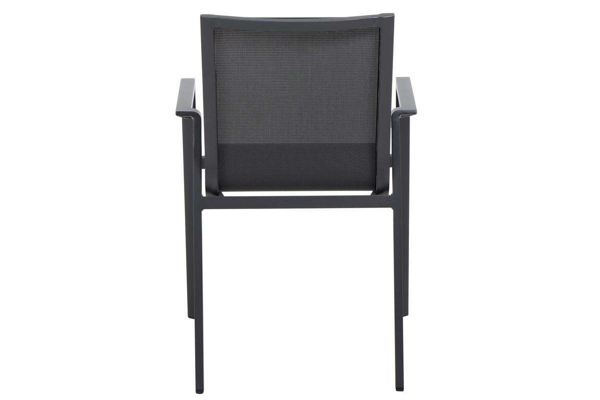 Gartentischgruppe Reno Set + Silva 7tlg - Anthrazit, MODERN, Keramik/Metall (100/88/220cm) - Siena Garden