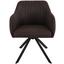 Stuhl Sevilla Grau - Schwarz/Grau, MODERN, Textil/Metall (55,5/82/63cm) - Ombra