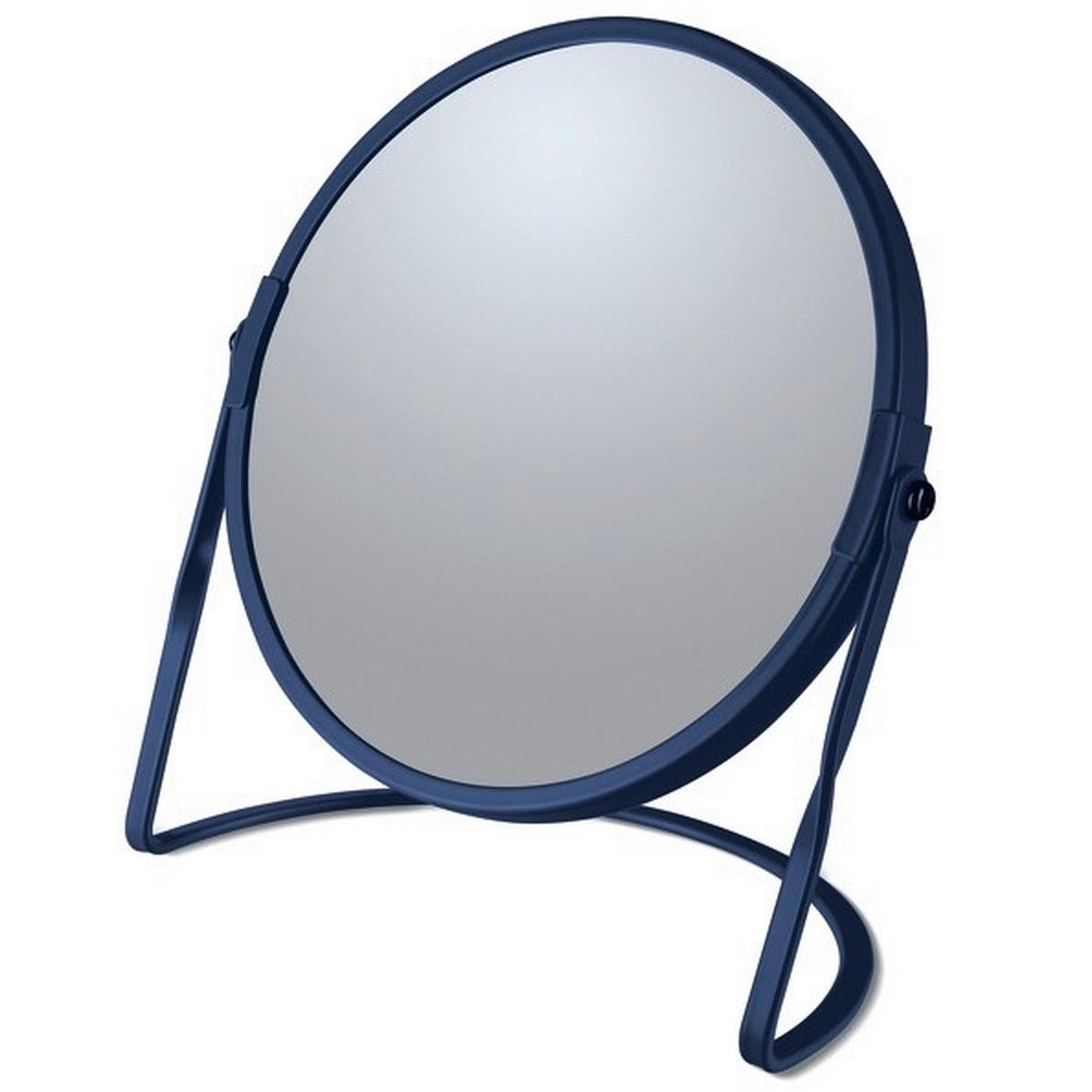 Standspiegel Akira Matt-Blue - Dunkelblau, Basics, Glas (18,4/10,5/20cm)