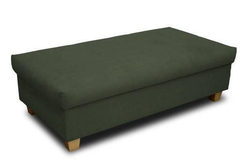 Polsterhocker Franzi Grün Mikrofaser H: 42 Cm - Grün, KONVENTIONELL, Textil (140/42/80cm) - MID.YOU