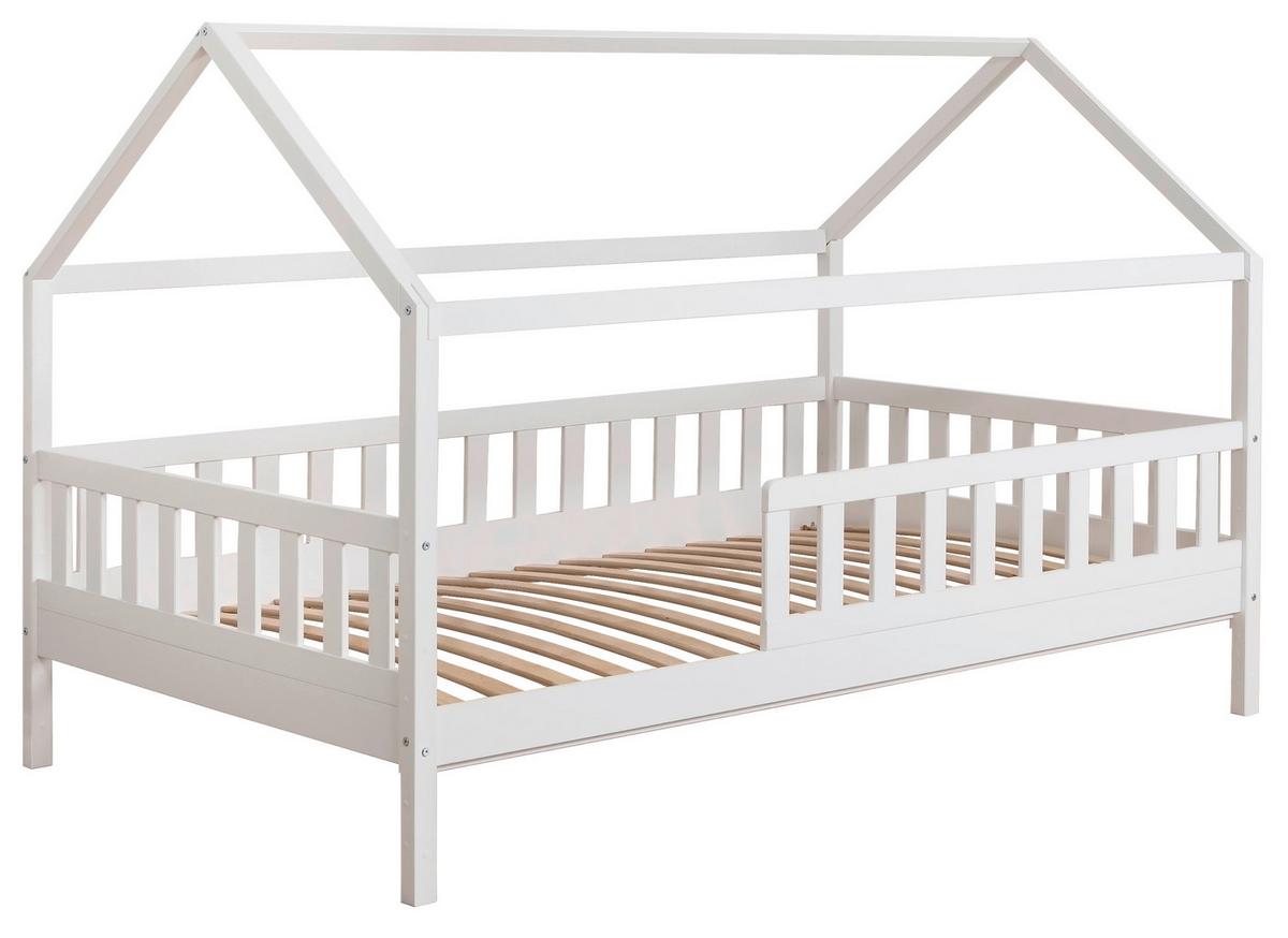 Hausbett Kim Altrosa/Weiß 90x200cm - Altrosa/Weiß, MODERN, Holz/Textil (90/200cm) - Livetastic