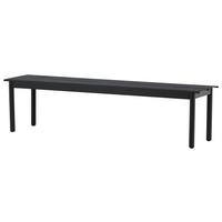Gartenbank Modena - Schwarz, KONVENTIONELL, Metall (180/35/40cm) - Gardenson