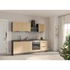 Küchenblock Glasgow Eichefarben/graphit B: 240 Cm - Eichefarben/Graphitfarben, LIFESTYLE, Holzwerkstoff (240cm) - Held