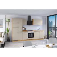 Küchenblock Ip1200 - Eichefarben/Creme, Basics, Holzwerkstoff (310cm) - Impuls