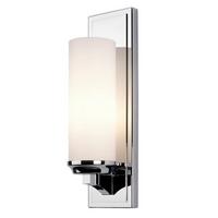 Badezimmer-wandleuchte Fe-Amalia1-Lbath - Chromfarben, Basics, Glas/Metall (11.4/12,9/40,9cm) - Elstead Lighting