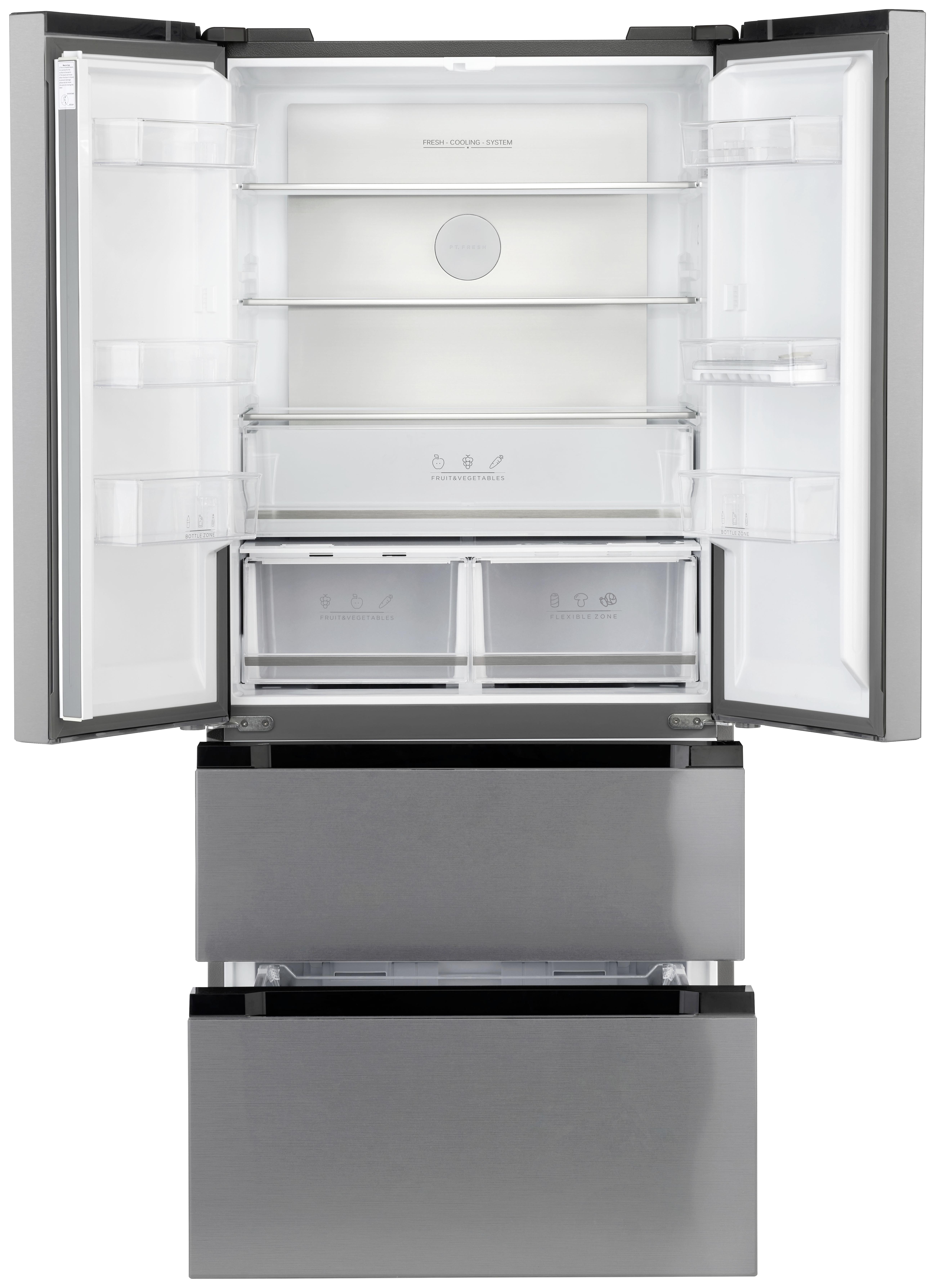 Side-By-Side Food Center 512 L - Edelstahlfarben, KONVENTIONELL, Metall (83,3/189,8/64,8cm) - Trisa Electronics