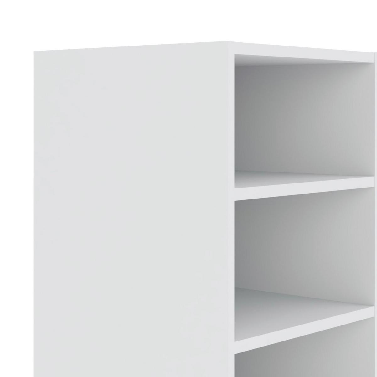 Polc Unit-Elements Maxi - fehér, Modern, faalapú anyag (45,6/89,6/40cm) - Ondega