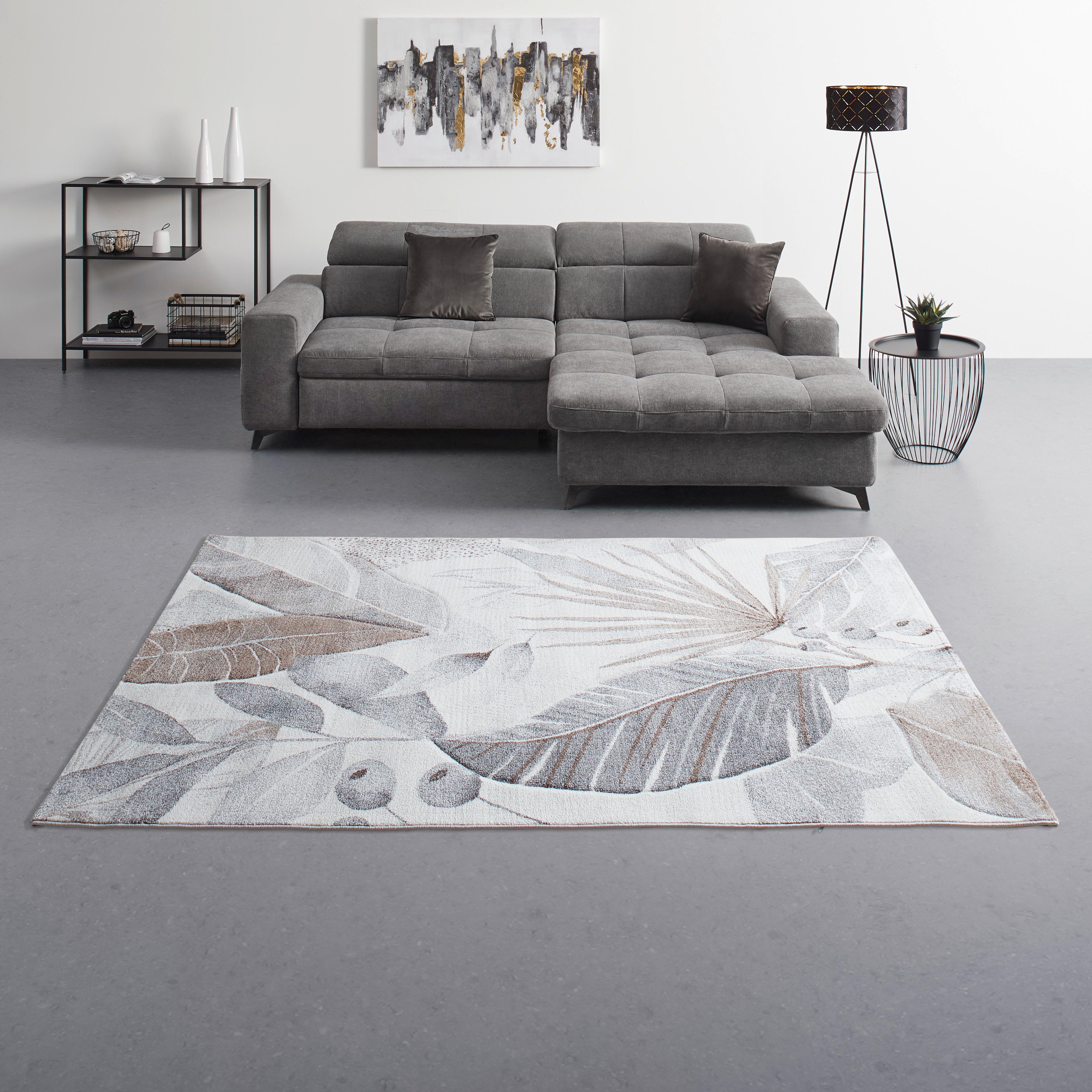 Flora 3 160/230cm, krémová - krémová, Moderní, textil (160/230cm) - Mömax