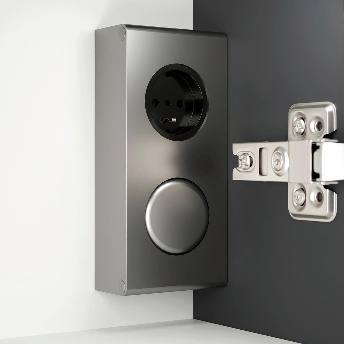 Spiegelschrank Graphitfarben B: 120 Cm - Graphitfarben, MODERN, Glas/Holzwerkstoff (120/62,5/17cm) - MID.YOU