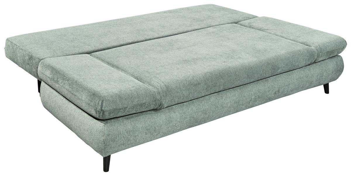 2-sitzer-sofa Mit Schlaffunktion Sunny B: 212 Cm - Graublau/Schwarz, KONVENTIONELL, Holzwerkstoff/Textil (212/88/101cm) - MID.YOU