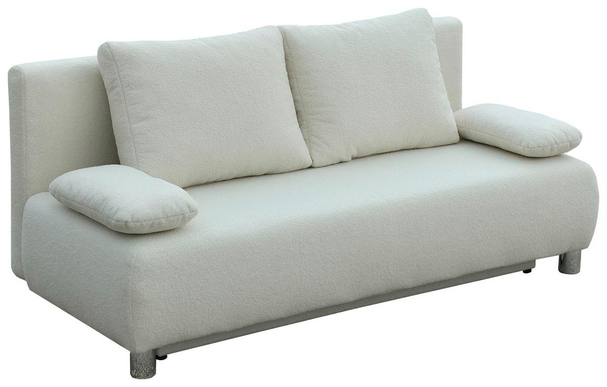 Kanapé Ibiza New - bézs, Romantik / Landhaus, faalapú anyag/textil (190/90/85cm)