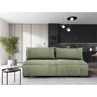 Schlafsofa Flow Mintgrün B: 202 Cm - Schwarz/Mintgrün, Design, Textil (202/90/99cm) - MID.YOU