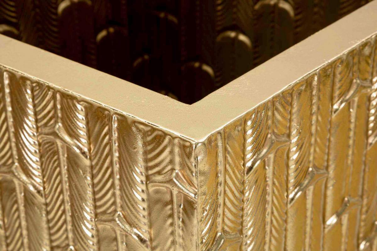 Vase Gliss Set 2 Pcs Goldfarben B: 40 cm - Goldfarben, Basics, Metall (40/99/40cm)